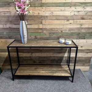 Black Rustic Console Table 3